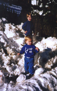 boys in snow